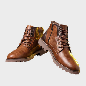 Jethro | Bottines à lacets en cuir robuste